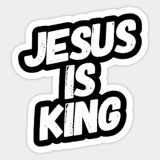 Jesus Is King Sticker